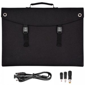 Bộ sạc pin mặt trời gấp di động 60W 18V để sạc điện thoại di động cắm trại